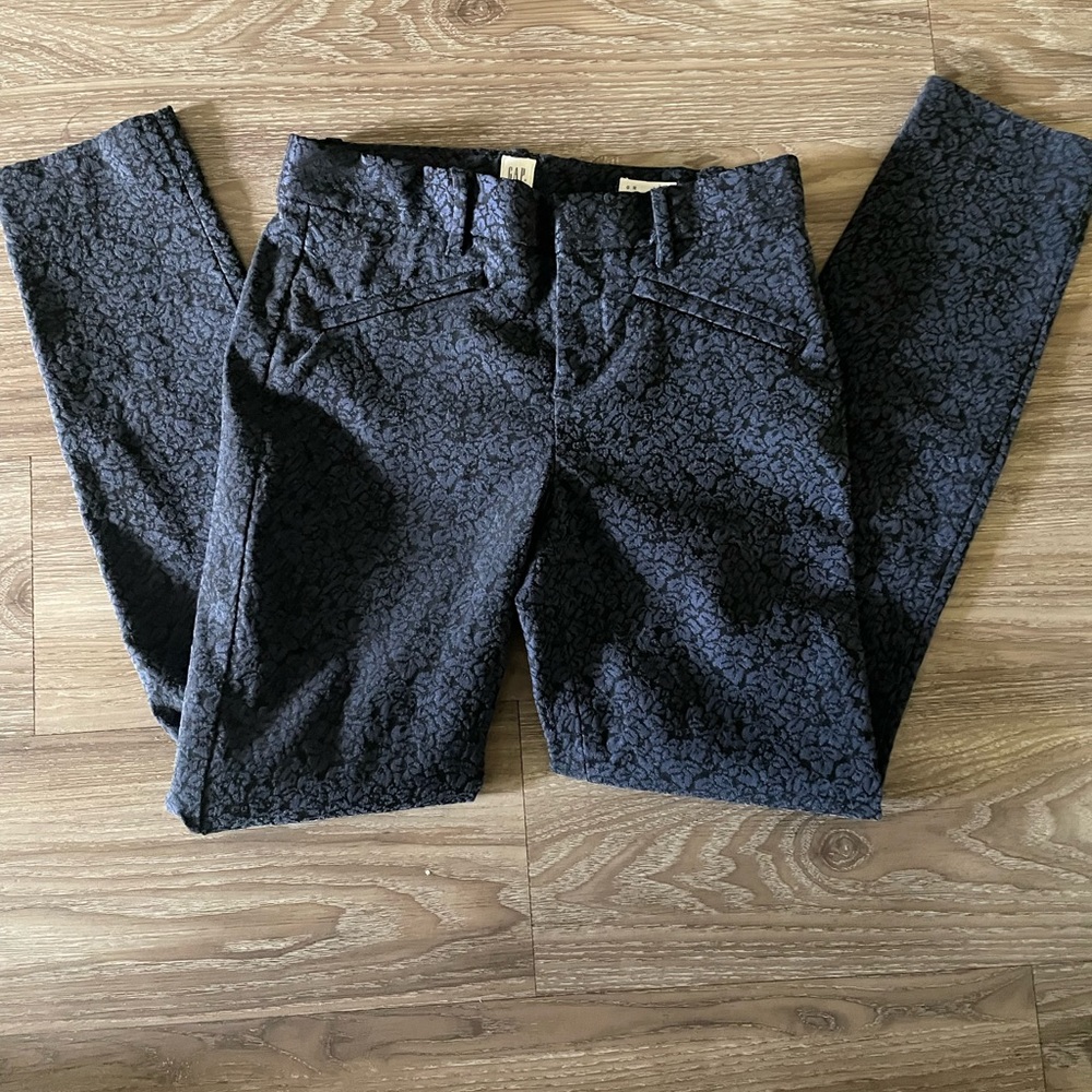 Gap brocade ankle crop skinnies